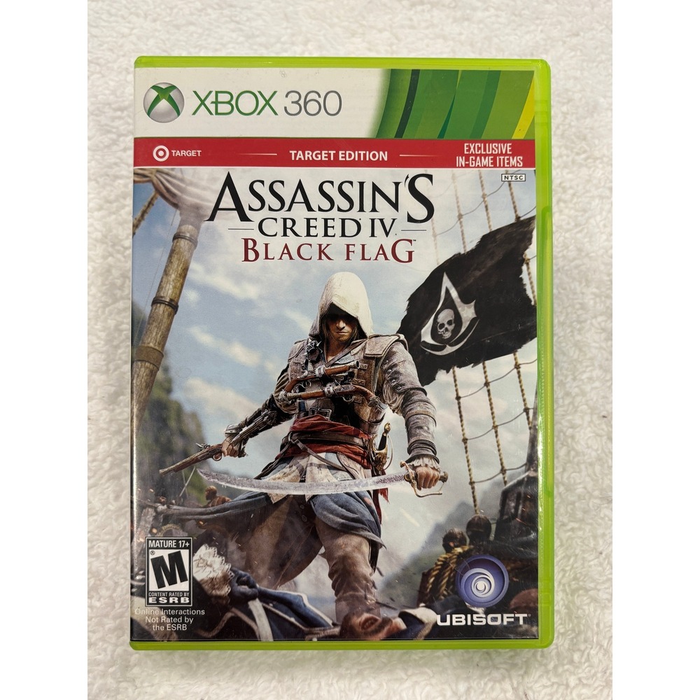 Assassins Creed IV Black Flag Target Edition Xbox 360 Ubisoft Action Game 2013
